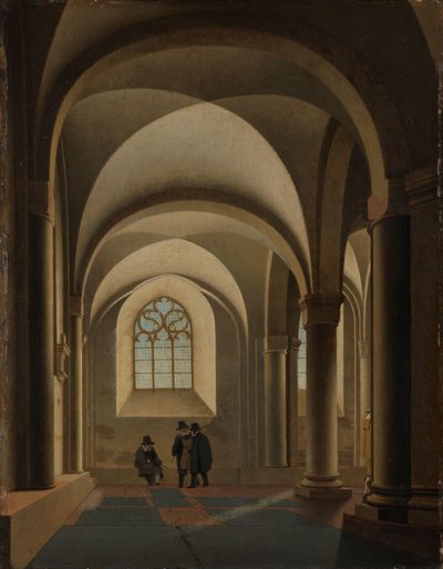 Le navate più occidentali del lato sud della Mariakerk a Utrecht da Pieter Jansz Saenredam