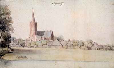Veduta di Assendelft nei Paesi Bassi nel 1633 da Pieter Jansz Saenredam