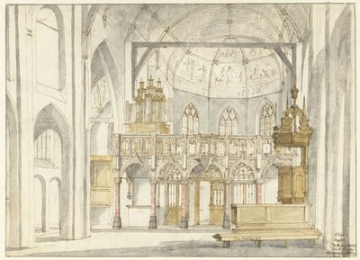 Vista del coro della chiesa di San Pietro, 