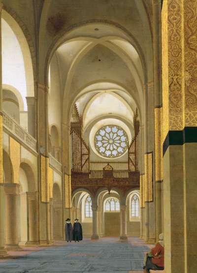 Interno della Marienkirche a Utrecht, 1638 (dettaglio) da Pieter Janszoon Saenredam