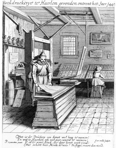 La legatoria di Laurens Janszoon Koster, da 