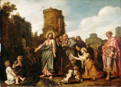 Cristo e la donna cananea (Matteo 15:21-21; Marco 7:24-30) da Pieter Lastman