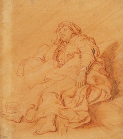 Studio della figura di Rachele, c.1621 da Pieter Lastman