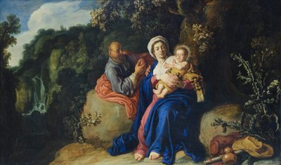 Il riposo durante la fuga in Egitto da Pieter Lastman
