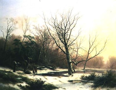 Tramonto invernale da Pieter Lodewijk Francisco Kluyver