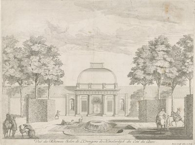 Orangerie di Honselersdijk, vista dal parco da Pieter Loofs
