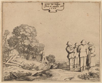 Tre Contadini e una Donna da Pieter Molijn