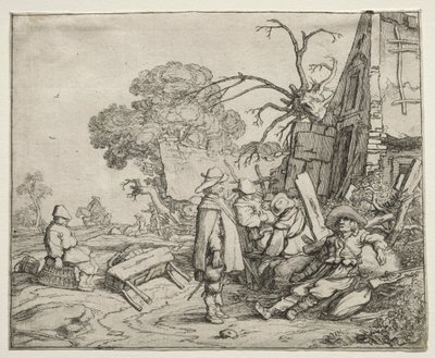 Paesaggio con soldati, 1626 da Pieter Molyn