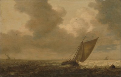 Barca da pesca con il vento nelle vele da Pieter Mulier (I)