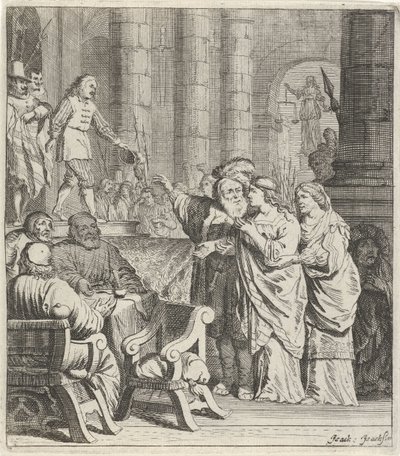 Don Giovanni e Costanza in tribunale da Pieter Nolpe