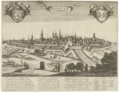 Panorama di Münster da Pieter Nolpe