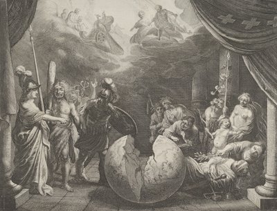 Allegoria sulla Discordia in Francia, da Caspar Barlaeus, Medicea Hospes da Pieter Nolpe
