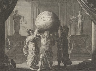 Tavola 13: Allegoria sulla discordia in Francia, da Caspar Barlaeus, Medicea Hospes da Pieter Nolpe