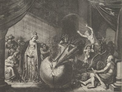 Tavola 9: Allegoria sulla discordia in Francia, da Caspar Barlaeus, Medicea Hospes, 1638 da Pieter Nolpe