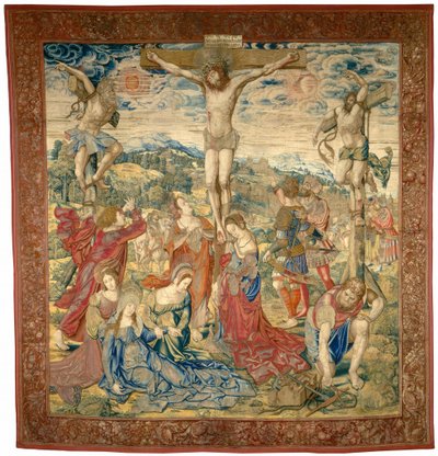 La crocifissione da Pieter Pannemaker I after Bernard van Orley