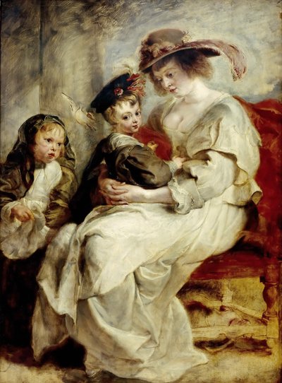 Helena Fourment con due dei suoi figli da Pieter Paul Rubens