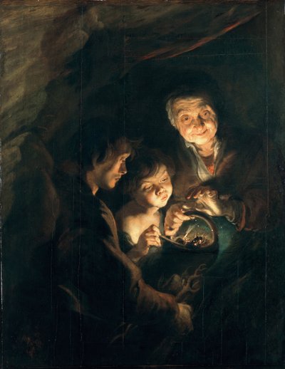 Vecchia donna con un cesto di carbone da Peter Paul Rubens