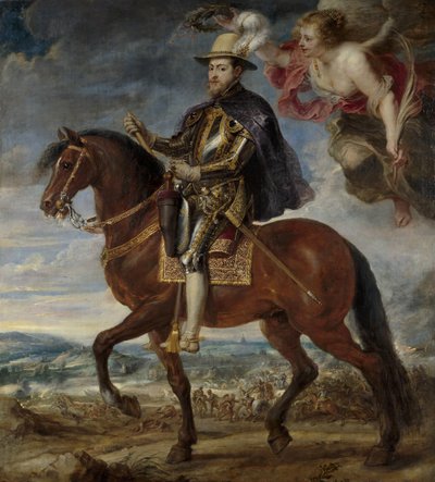 Ritratto di Filippo II 1527-1598 a cavallo, 1628 da Peter Paul Rubens
