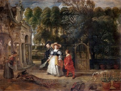 Rubens e Helene Fourment nel giardino, ca 1631 da Peter Paul Rubens