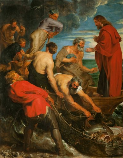 La pesca miracolosa trittico, pannello centrale da Pieter Paul Rubens