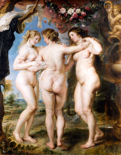 Le tre Grazie, c. 1635 da Peter Paul Rubens