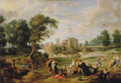 Il parco del castello a Ekeren, 1527-1530 da Pieter Paul Rubens