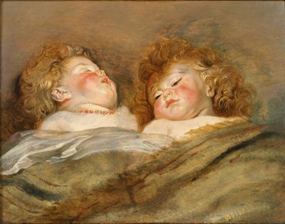 Due Bambini Addormentati da Peter Paul Rubens