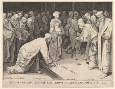 Cristo e la Donna Adultera da Pieter Perret