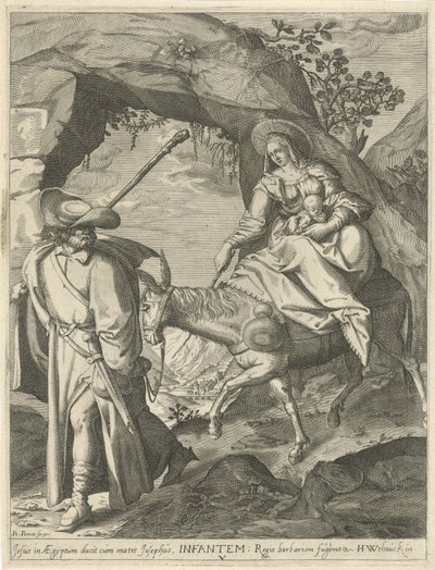 Fuga in Egitto da Pieter Perret