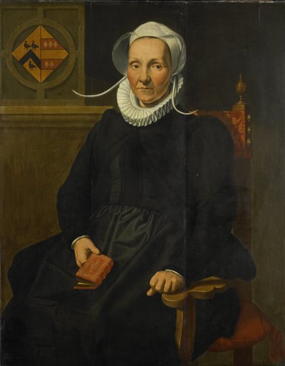 Ritratto di Dirckje Tymansdr Gael, detta van der Graft, moglie di Mattheus Augustijnsz Steyn da Pieter Pietersz. (I)