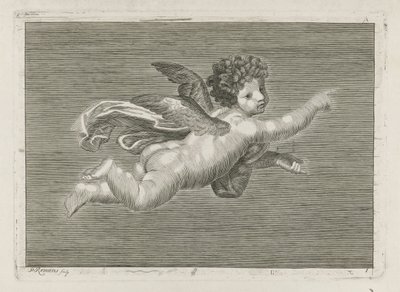 Putto che indica da Pieter Romans