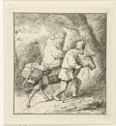 Fuga in Egitto da Pieter Roosing