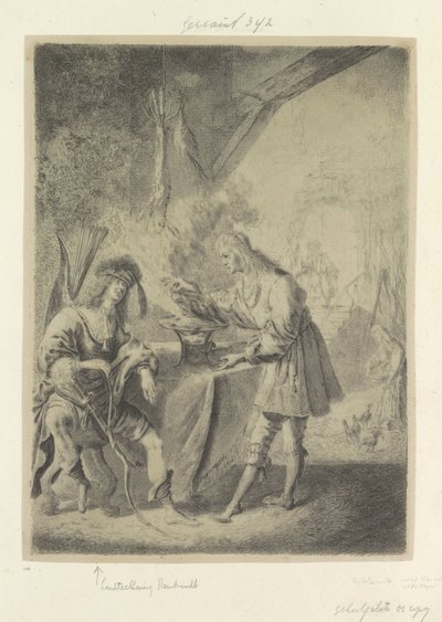 Esaù vende il suo diritto di primogenitura a Giacobbe da Pieter Rottermondt