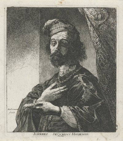 Ritratto di Janus Secundus da Pieter Rottermondt