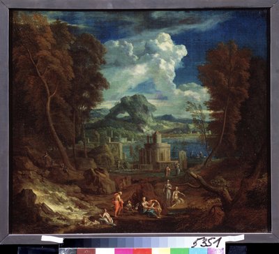 Paesaggio con ninfe che fanno il bagno da Pieter Rysbrack