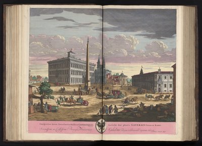 Veduta del Laterano con la Basilica di San Giovanni in Laterano a Roma da Pieter Schenk (I)