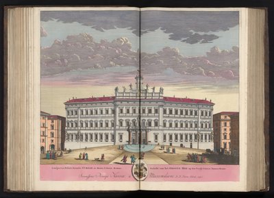 Palazzo di Montecitorio a Roma da Pieter Schenk (I)