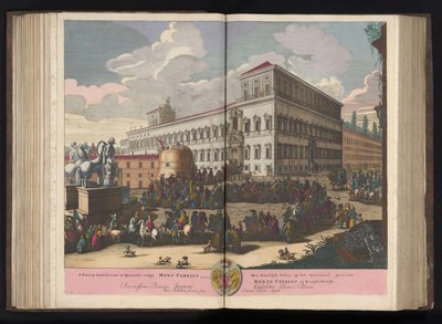 Piazza del Quirinale a Roma da Pieter Schenk (I)
