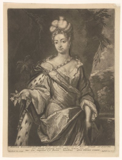 Ritratto di Maria Elisabetta von Hessen-Darmstadt da Pieter Schenk (I)