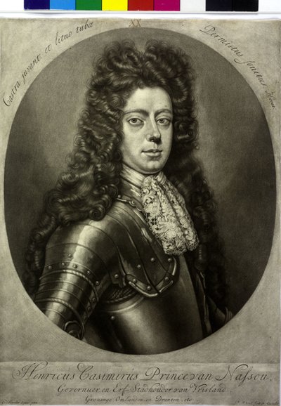 Conte di Nassau-Diez Enrico Casimiro II (stampa) da Pieter Schenk