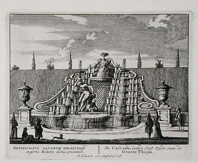 La cascata in un giardino orientale, da 