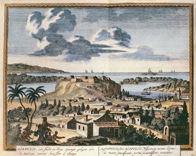 Veduta di Acapulco, illustrazione da 