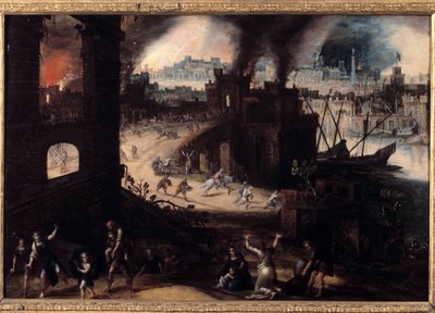 La distruzione di Troia da Pieter Schoubroeck