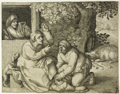 Allegoria del conflitto coniugale da Pieter Serwouters