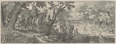 Caccia ai conigli (Scene di caccia) da Pieter Serwouters