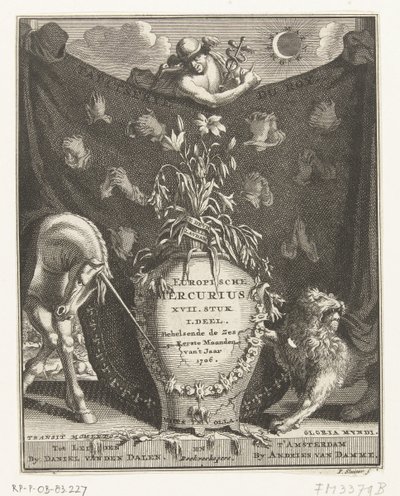 Pagina del titolo per il Mercurio Europeo per l