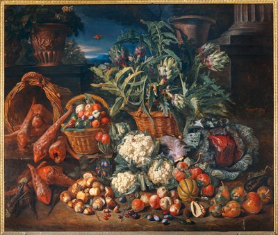 Natura morta: legumi e frutta - Still-life: Legumi e frutta ... da Pieter Snyers