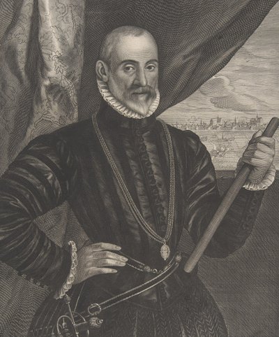 Francisco Valdes, comandante spagnolo, dalla serie Quatuor Personae da Pieter Soutman