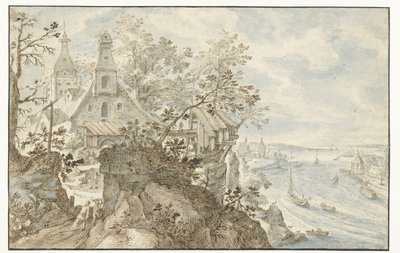 Fiume con una cappella a sinistra da Pieter Stevens (I)