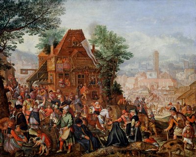 Festa di Villaggio per la Consacrazione della Chiesa da Pieter Stevens